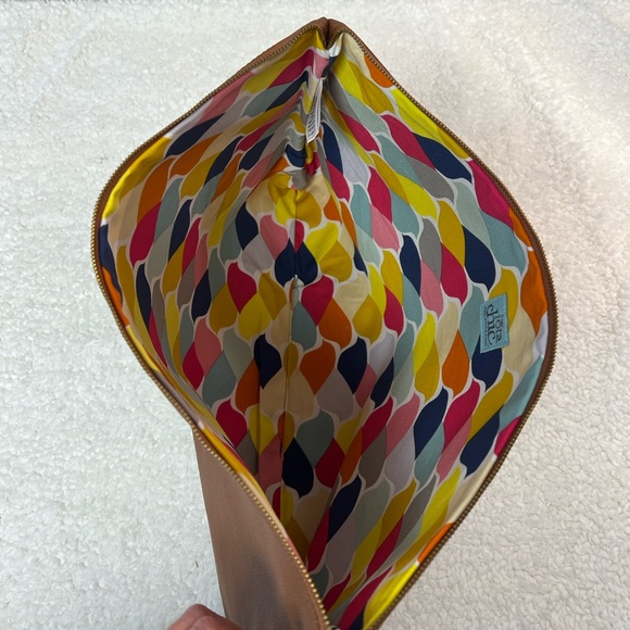 C.R. Gibson for Iota Chic "Flock of Colour" 3-Piece Tote Travel Bag Set Brown - Picture 10 of 16